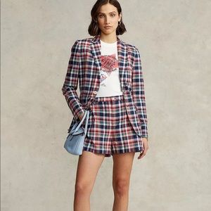 Polo Ralph Lauren
Madras Plaid Two Button Blazer and shorts set